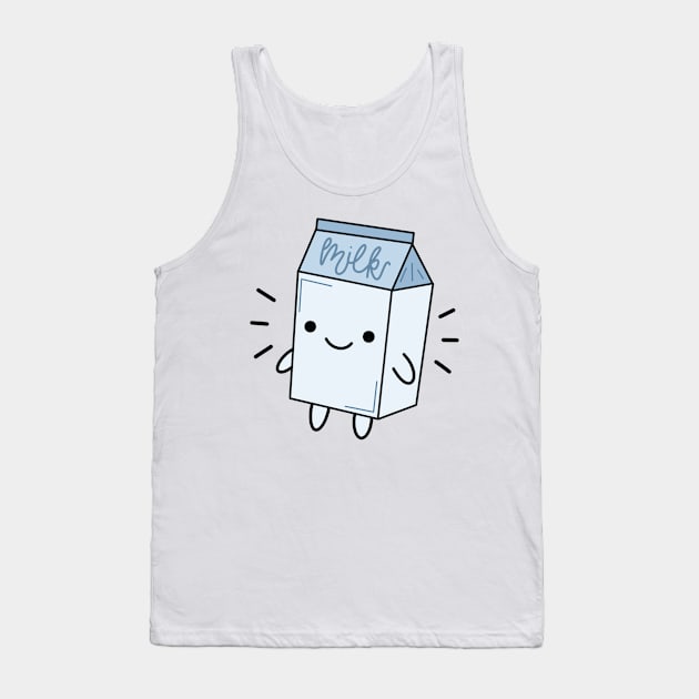 Kawaii Milk Carton Tank Top by trippyzipp